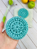 round crochet scrubby
