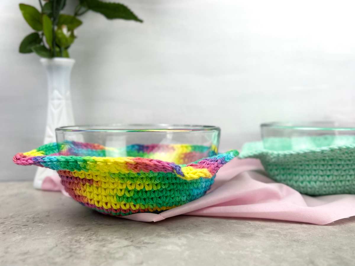 Easy One Hour Crochet Bowl Cozy Pattern (FREE for You) - You