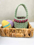 mini crochet Easter basket