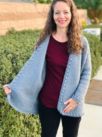 Becky Cardigan - Oversized Crochet Cardigan Pattern
