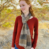 rustic lace scarf crochet pattern