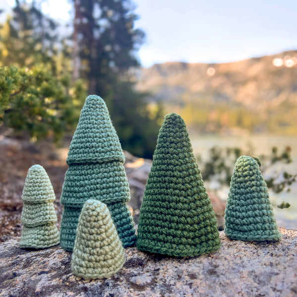 crochet christmas trees