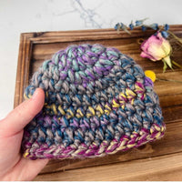 chunky crochet baby hat