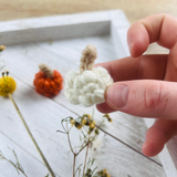 tiny crochet pumpkin