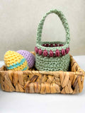 mini crochet Easter basket