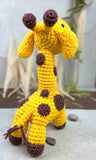 crochet amigurumi giraffe back view