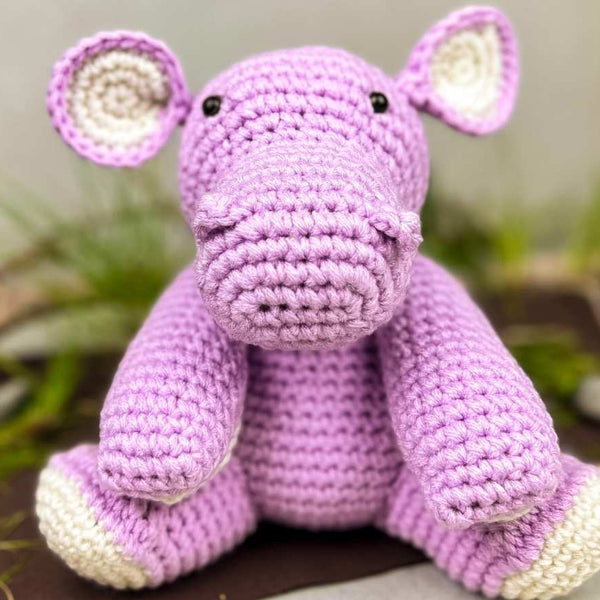 amigurumi crochet hippo 