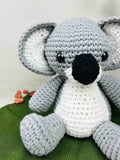 amigurumi crochet koala close up