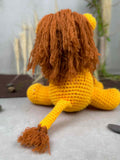 crochet lion back view