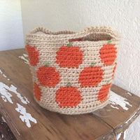 pumpkin basket crochet pattern