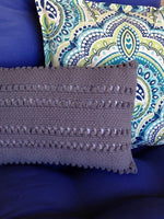 Knit-Look Pillow Crochet Pattern