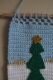 christmas crochet wall hanging pattern