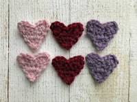 tiny crochet heart pattern