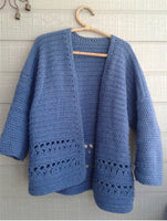Angelica Cardigan Crochet Pattern Sizes S-3XL