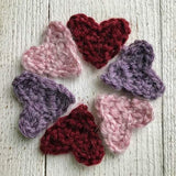 mini crochet heart pattern