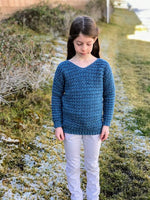 Heidi Sweater Crochet Pattern for Kids