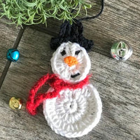 snowman ornament crochet pattern