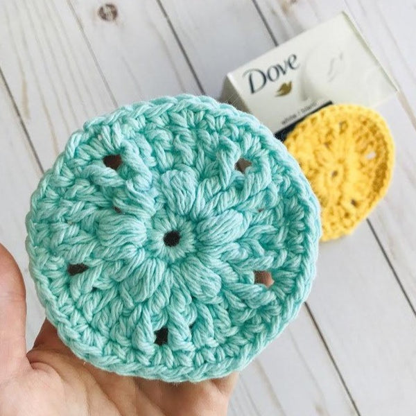 crochet face scrubbie pattern