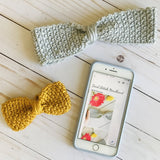 crochet bow headband pattern