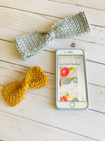 Easy crochet bow headband