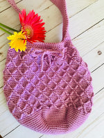 Diamond stitch bag crochet pattern