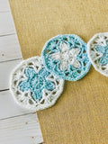 crochet lace coaster pattern