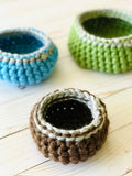 easy crochet baskets in 3 sizes - crochet storage